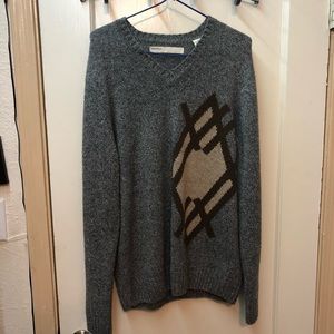 Mens Perry Ellis Multi-blend Warm V-Neck sweater